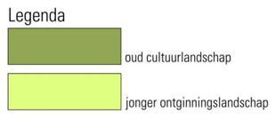 1. Oude cultuurlandschap: Rivierenlandschap; Essen- en kampenlandschap; Bos- en landgoederenlandschap; 2.