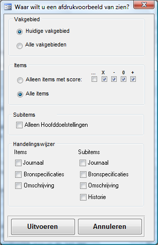 2. Afdrukvoorbeeld en afdrukken In vrijwel alle onderdelen van LVS2000 zie je onderaan de knoppen [Afdrukvoorbeeld] en [Afdrukken]. Klik op [Afdrukvoorbeeld].