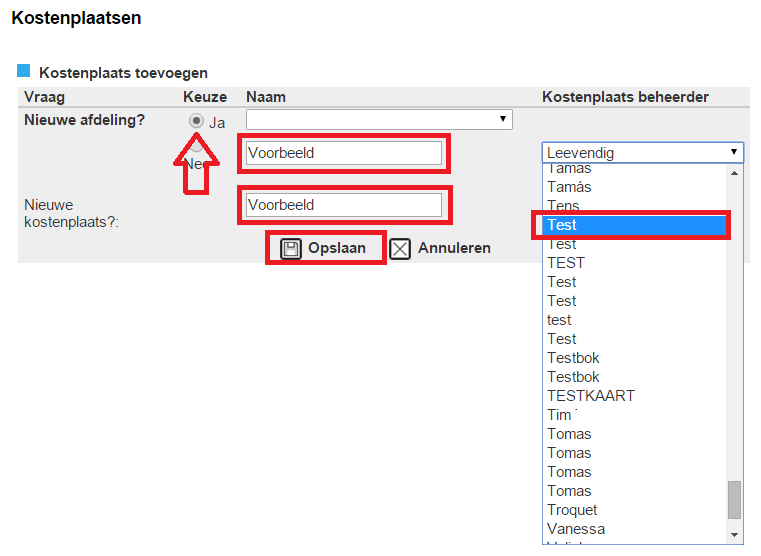 4. Kostenplaats U beschikt al standaard over een gespecificeerd overzicht per gebruiker.