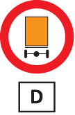 UBIJSCHLINGSPLEIDING - BASIS 1. Valt U onder het verbod van onderstaand verkeersbord indien U de aangegeven gevaarlijke goederen vervoert? - colli met in totaal 1.