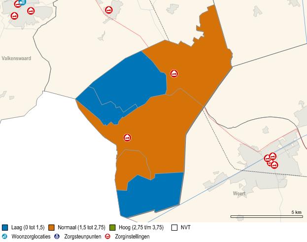 Ouderenvoorzieningen (1) Ouderenvoorzieningen Cranendonck Ouderenvoorzieningen Leudal Waardering obv aanwezigheid