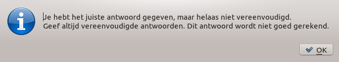 3.1.2 Beantwoorden van opgaven Het antwoord op een opgave moet worden ingevoerd in de drie invoervakken.