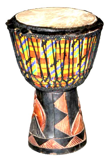 10) Djembé De djembé (ook: djembeh, djembee, dzjembee of yembe) is een trommel die voornamelijk afkomstig is uit West-Afrika: Mali, Guinee, Senegal en de Ivoorkust.