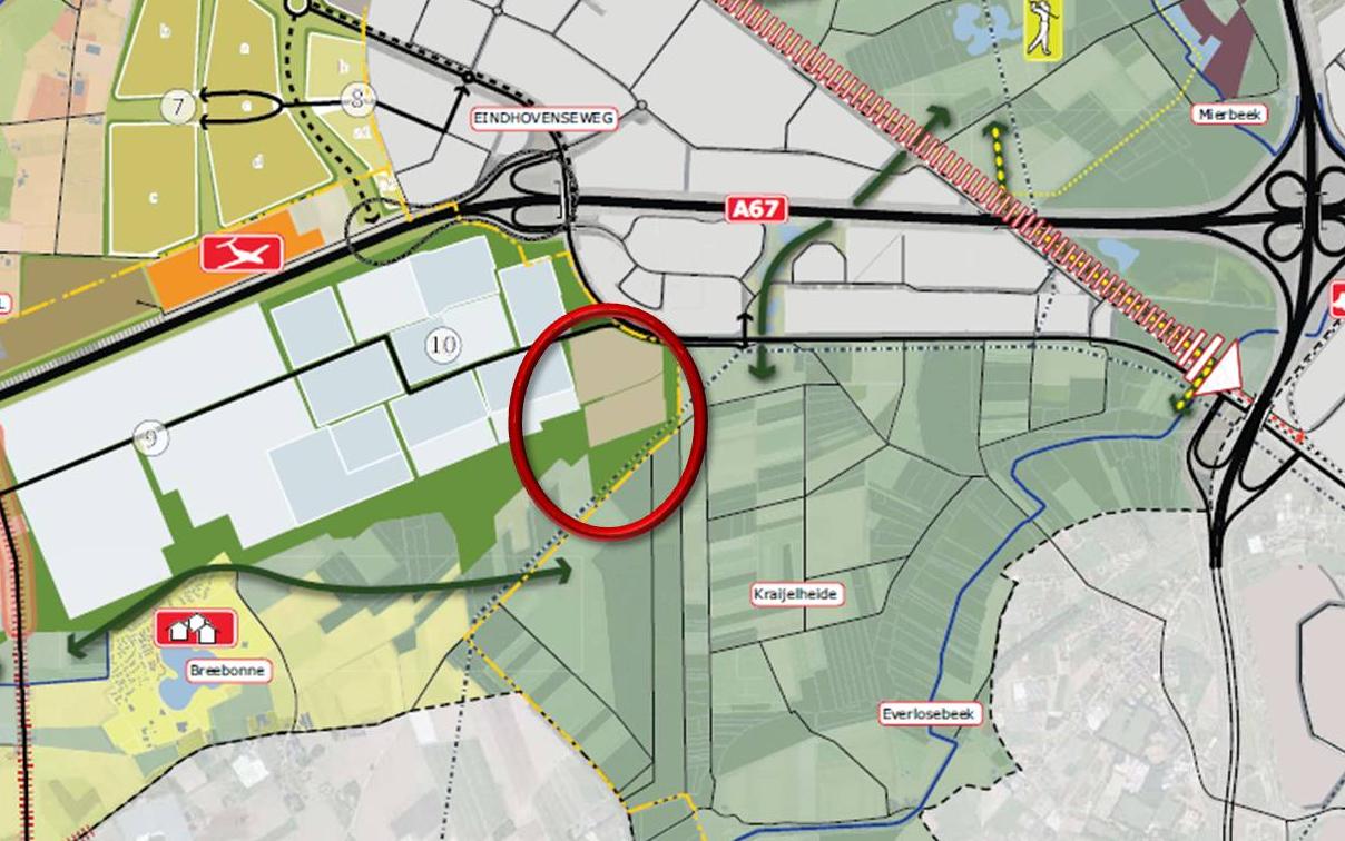 In figuur 3 zijn uitsneden weergegeven van de toekomstbeelden 2020 en 2040 voor Klavertje 4.