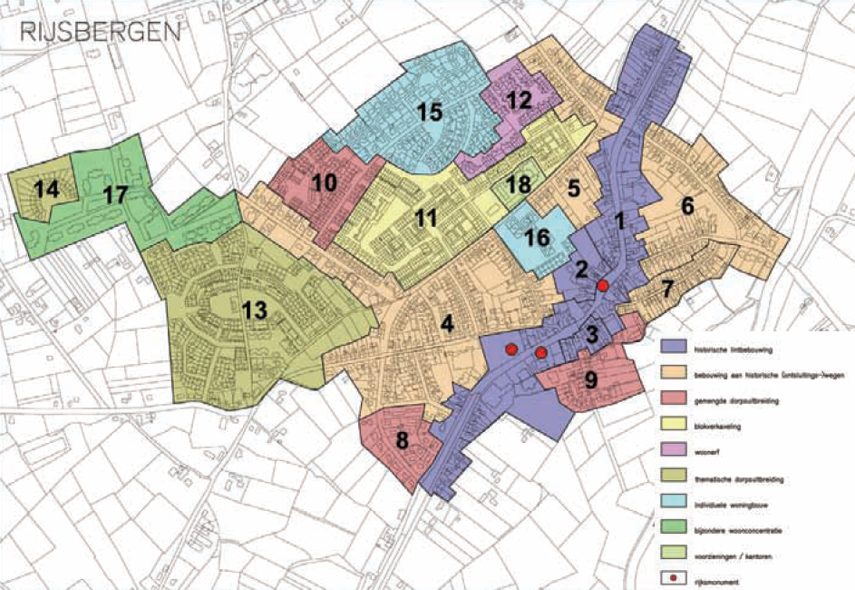 Bestemmingsplan Centrumgebied Rijsbergen Rijsbergen heeft altijd tot het Land van Breda behoord, maar was geen eigen heerlijkheid. Samen met Zundert en Klein Zundert vormde zij 'Zundert-Nassau'.