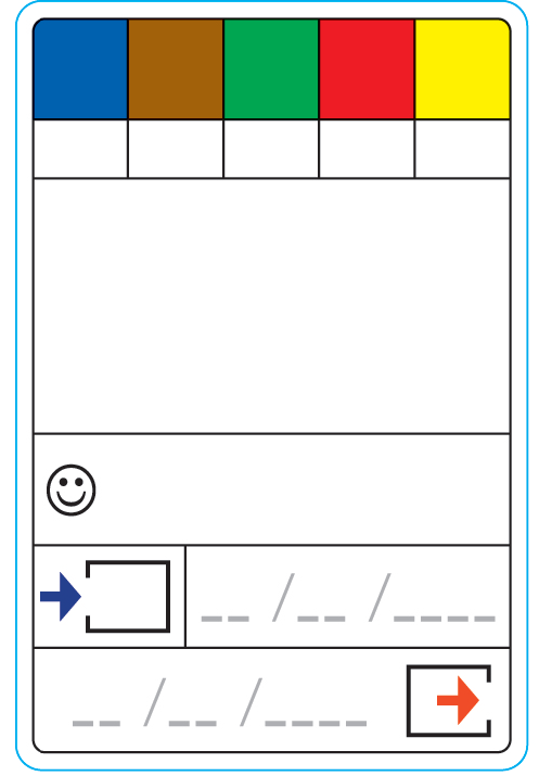 De HACCP Pictogramsticker4all Optie: ** Naam product bereider en/of haccp codering verantwoordelijke. Optie: * NIEUW Geef bestemming in vakje aan K = koelkast. V = vriezer. D = droogstore.