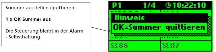 8.1.4.8 Oplossen van storingen Alle storingen die in het systeem optreden, worden aan de KHS-Mini-besturingsunit -MASTERdoorgegeven en akoestisch via een geluidssignaal gemeld.