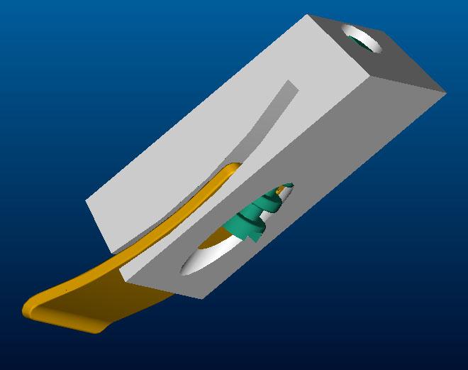 41 4.3 Alternatieve fixatiemethodes De fixatiemethodes zijn allemaal verder ontwikkeld met het tekenprogramma Solidworks, waarover meer uitleg is gegeven in bijlage 1. 4.3.1 Deformable needle De doelstelling was om een in een patent omschreven fixatiemethode verder te ontwikkelen en te verbeteren.