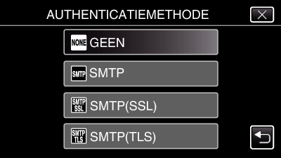 Wi-Fi gebruiken 0 Tik op WIJZIGEN om de inhoud te wijzigen die al is ingesteld 0 Voer het e-mailadres in en tik op INSTEL 0 Wijzig het SMTP-poortnummer (indien nodig) en tik op INSTEL 0 Tik op de