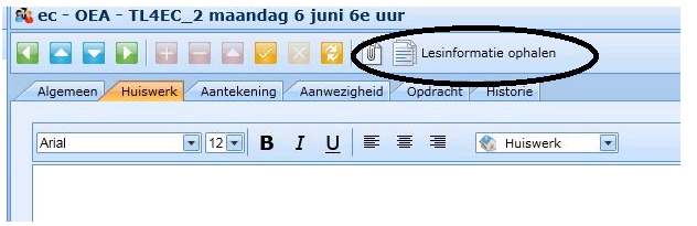 LET OP: Bij een dagroosterimport wordt bij roosterwijzigingen de oorspronkelijke les op vervallen gezet en wordt er een nieuwe les aangemaakt op het nieuwe uur, of op het huidige uur met een andere