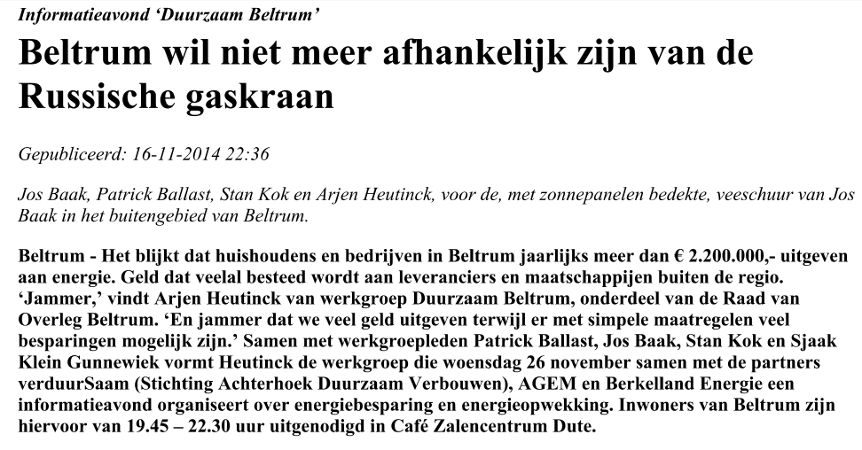 Jan Straatman van ADV/verduurSaam ging in op mogelijke redenen om je woning te willen aanpakken, de mogelijkheden om energie te besparen en de praktische