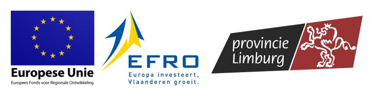 Het project wordt mede gerealiseerd met steun van de Europese Unie het Doelstelling 2 - programma voor Vlaanderen 2007-2013 (EFRO), de Vlaamse Regering, de provincie