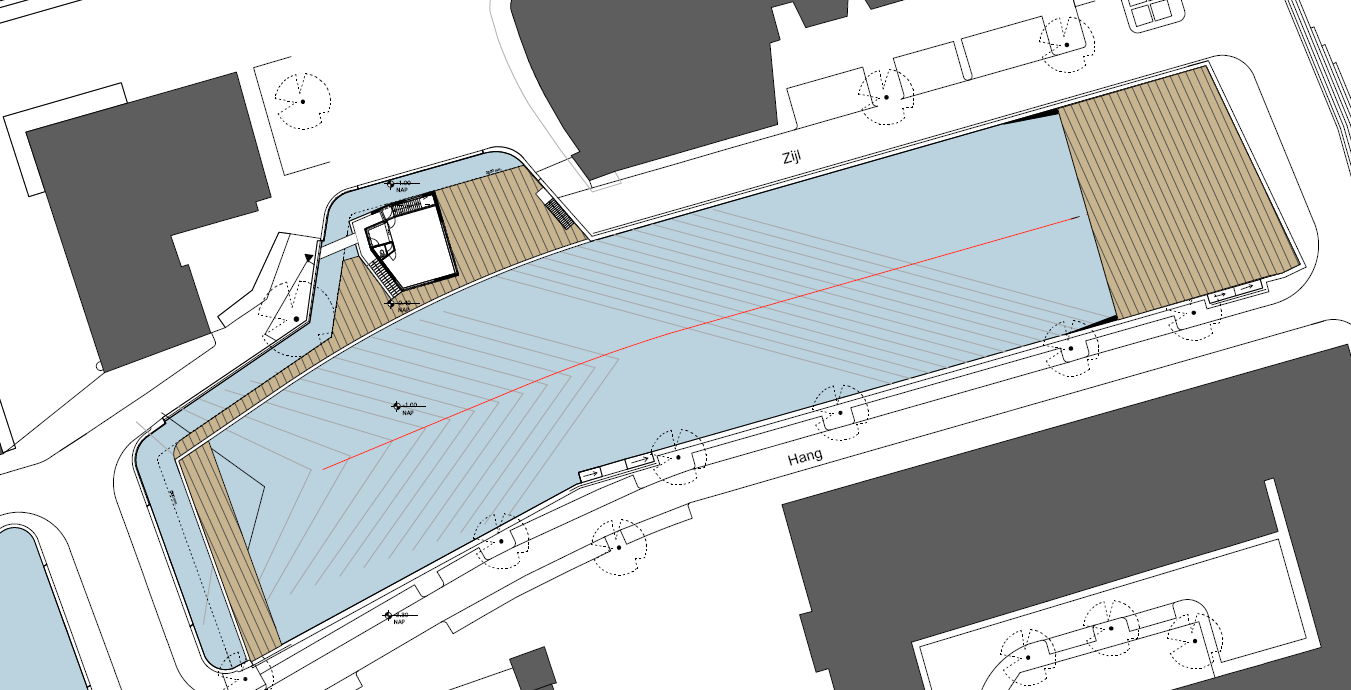 Natuurwaardenonderzoek ten behoeve van RiF010 in de Steigersgracht te Rotterdam Figuur 2: Gevisualiseerd ontwerp van de plannen.