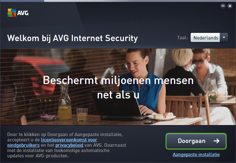 3.1. AVG-installatieprocedure Als u AVG Internet Security op uw computer wilt installeren, moet u over het meest recente installatiebestand beschikken.