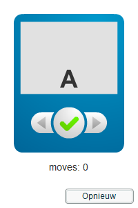 Klas 3 4 A: Beverpod * De Beverpod heeft drie knoppen. De knoppen links en rechts kun je gebruiken om een andere letter te selecteren. Met de middelste knop typ je de geselecteerde letter.