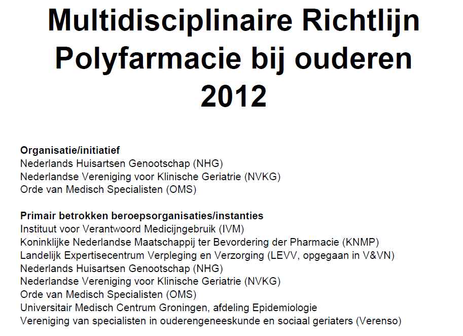 Medicatiebeoordeling 2014 Rob van Marum Bijz.