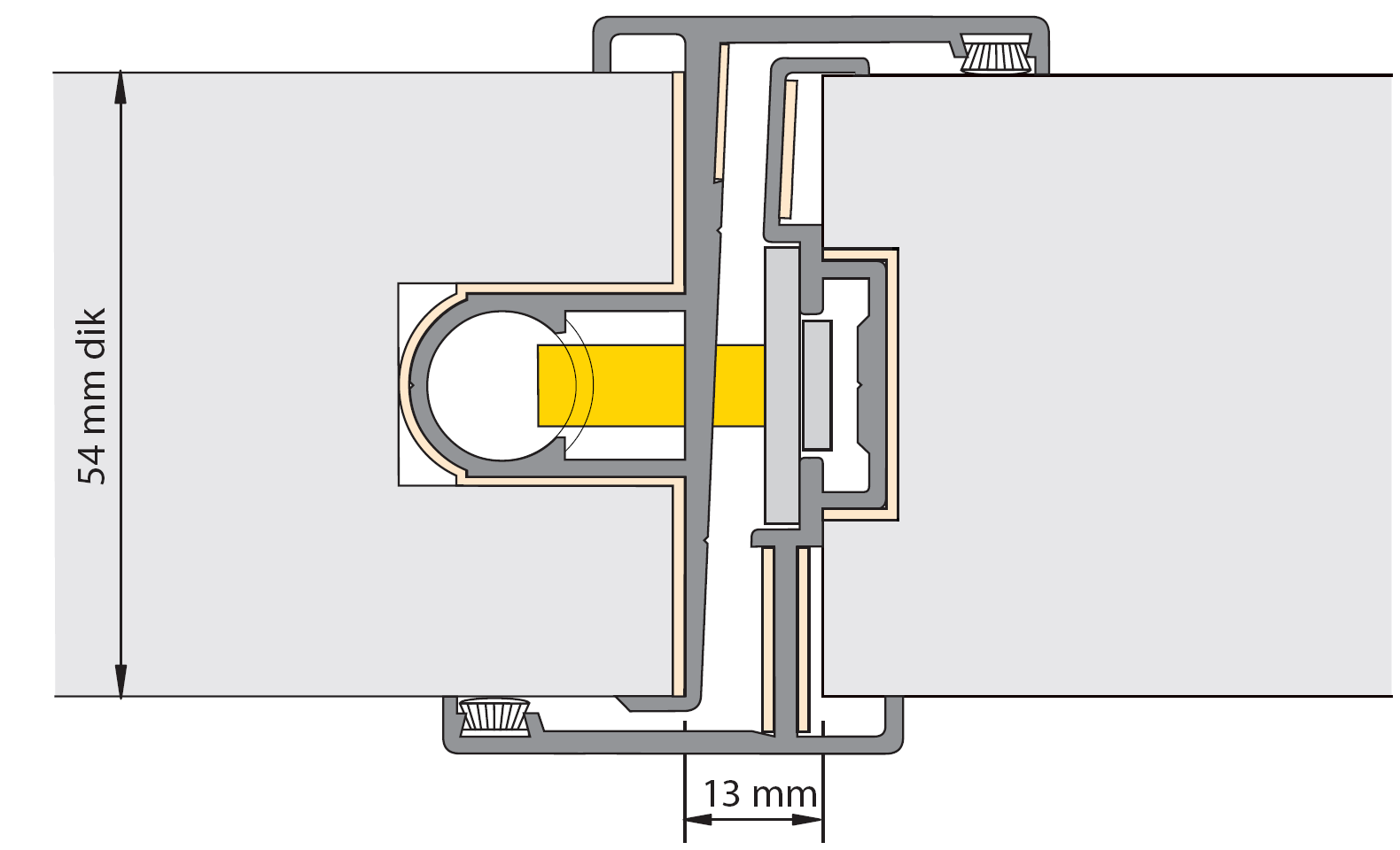 conform testrapport 2008-Efectis-R0930 Alprokon profiel serie 9000 Wijzigingen