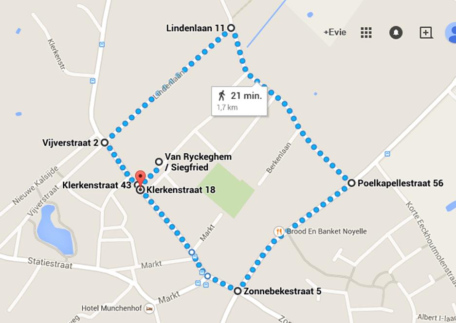 Aan drukke kruispunten (beekstraat, klerkenstraat/ poelkapellestraat,