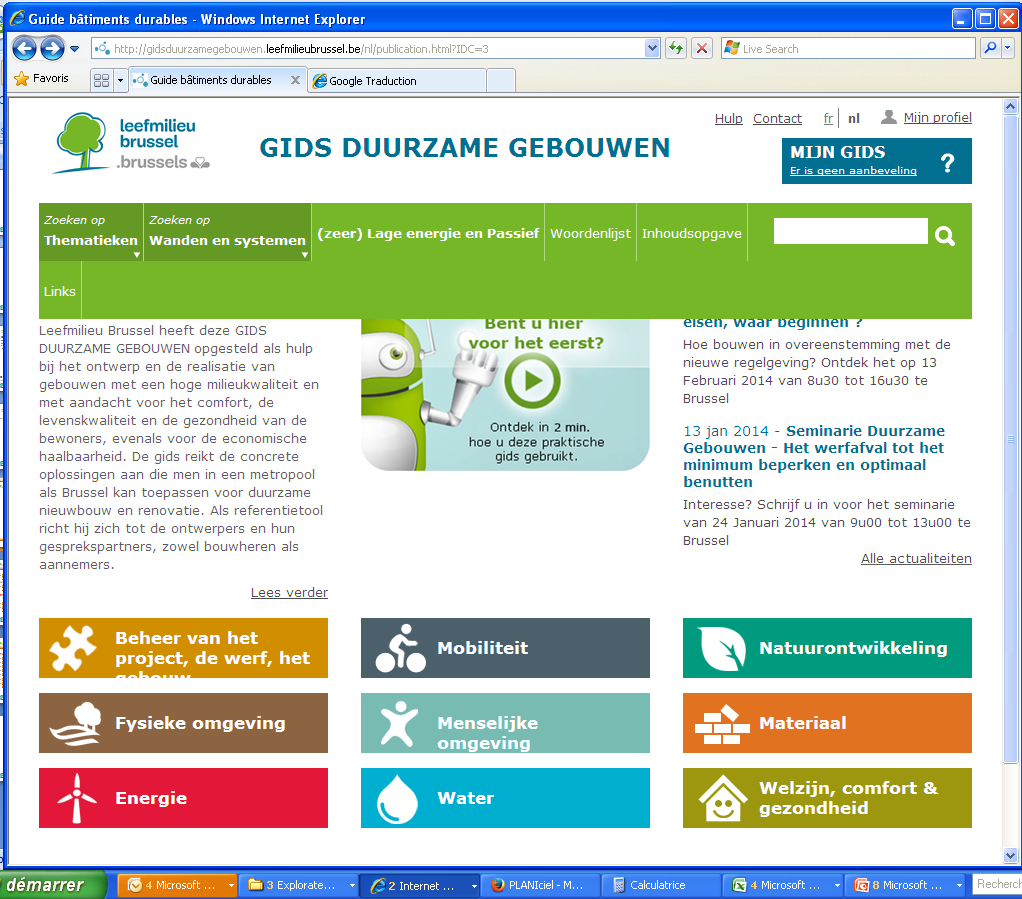 Referenties Gids Duurzame Gebouwen: