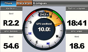 Maritieme modus: het dashboard gebruiken Maritieme modus: het dashboard gebruiken Gebruik het dashboard om belangrijke informatie, zoals navigatie- en reisinformatie, op één scherm weer te geven