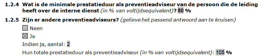 B. ANTWOORD VRAAG Waar de vraag over zou gaan De globale ernstgraad ligt in 2014 (foute versie: 0,74; verbeterde versie: 0,58) opvallend hoger dan de voorgaande jaren (van 2010 tot 2013 varieerde dit