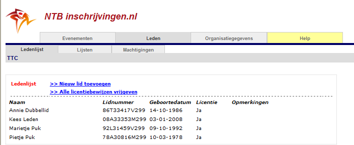 De betreffende leden kunnen nu zelf inloggen om hun lidmaatschapsbewijs te downloaden. 3.