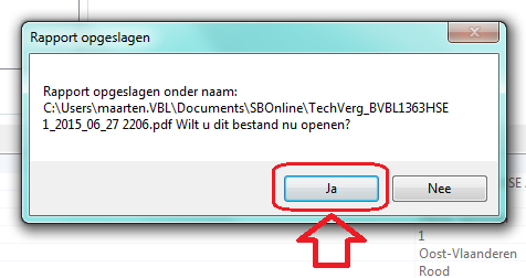 C. Afdrukken en opzoeken van de technische vergunning 1. Om nu de technische vergunningen voor een ploeg af te drukken gaat u naar de teams van uw club. 2.