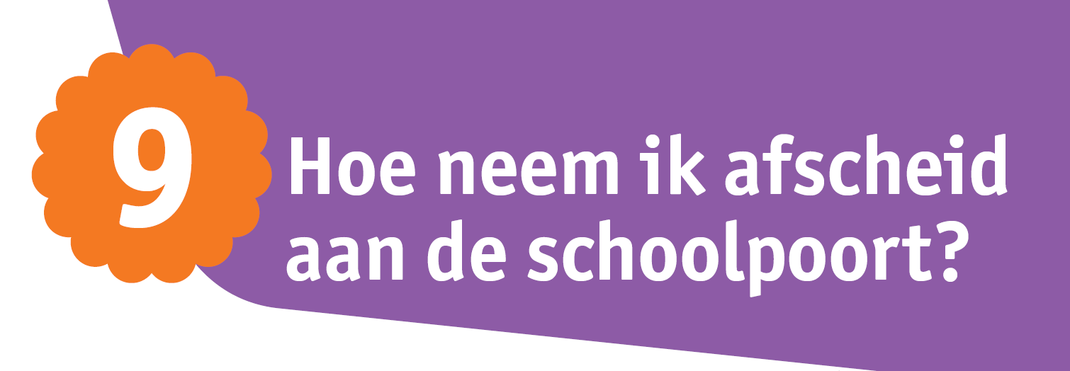 4) Vertel op voorhand duidelijk dat hij/zij blijft eten op school of dat uw kind naar de naschoolse