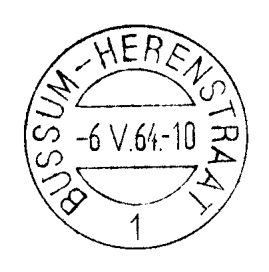 Het stempel werd verzonden op 25 september 1919. Het stempel verviel op 1 januari 1970 en werd vervangen door BUSSUM 13 (verstrekt op 23 oktober 1969). Het stempel werd vernietigd op 22 mei 1970.