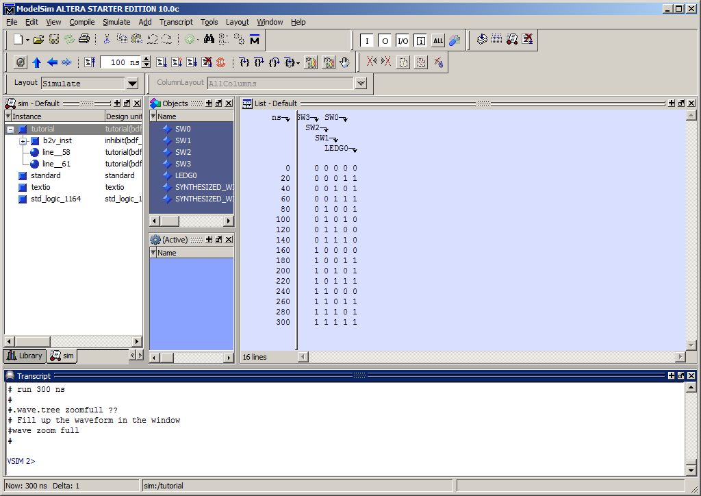 Figuur 4.28: Starten van de simulatie. Tijdens het starten van ModelSim wordt een splashscreen getoond.