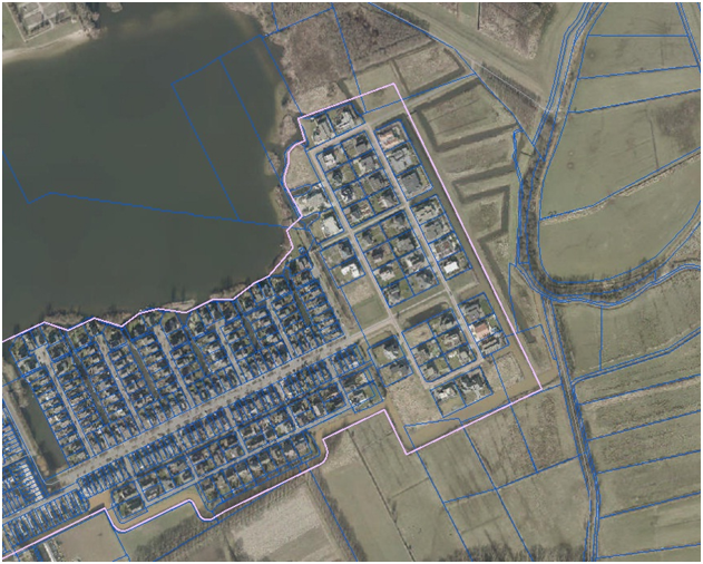 Haagse Beemden, Asterdse Sluis 43-45 Figuur 1.1a Globale ligging plangebied (plangebied met rood omcirkeld) Figuur 1.