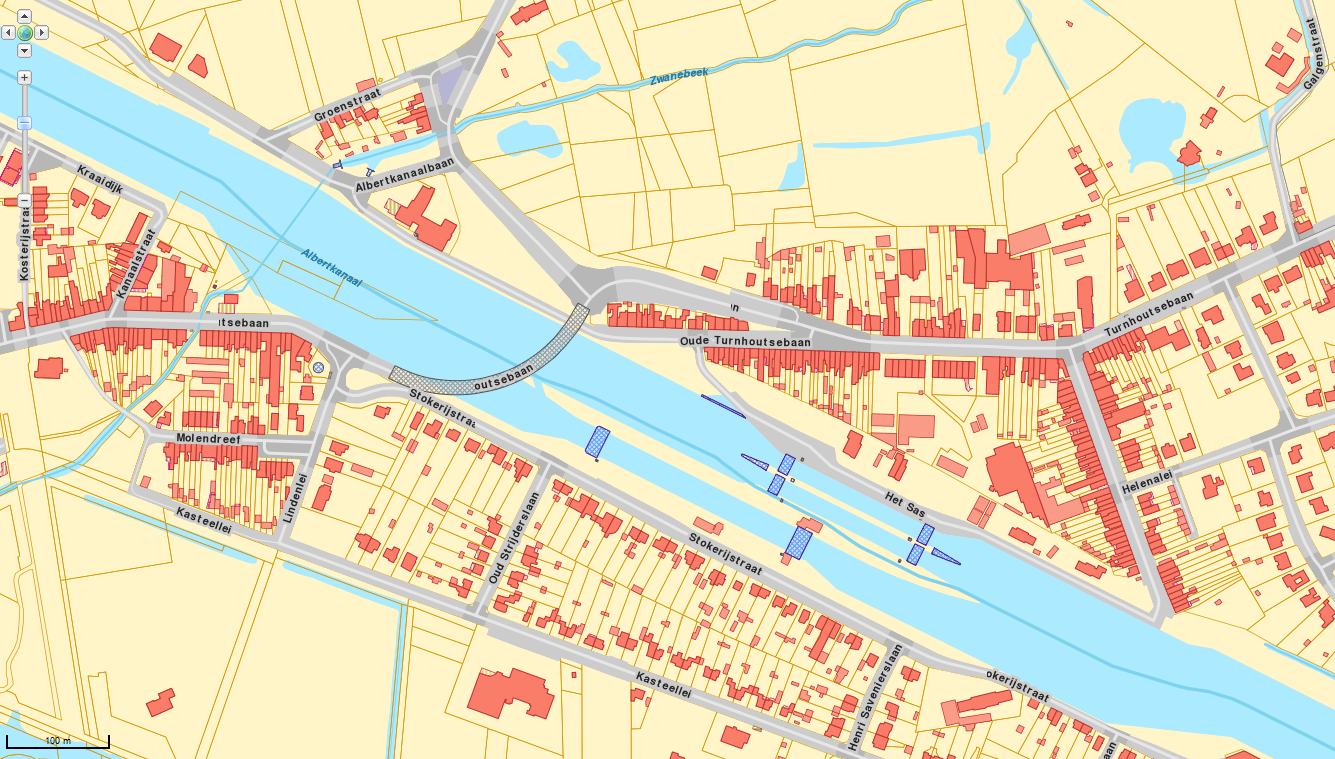 Geografisch InformatieSysteem. Reliëfgegevens van het studiegebied. Inventaris van het huidig geluidsklimaat (2015) door middel van in-situ geluidsmetingen in discrete meetpunten rondom de sluis.