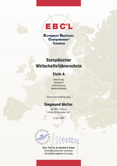 EBC*L Erkenning EBC*L wordt in Nederland en Europea door diverse organisaties erkend.