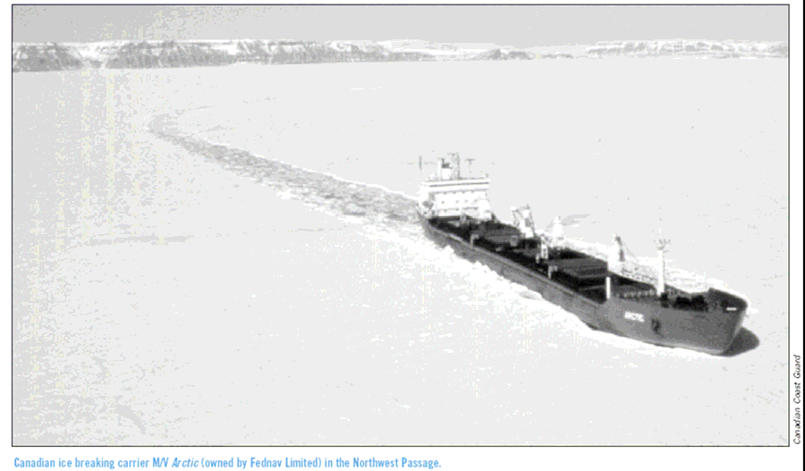 Bijlagen Bijlage 1: Canadese ijsbreker in de wateren van de Noordwestelijke Doorvaart Bron: MA