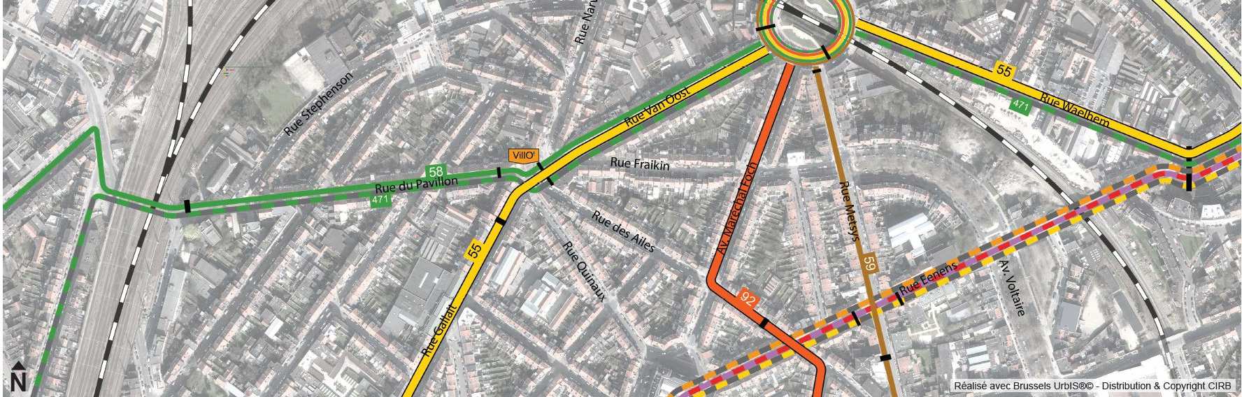 Réaménagement de la rue Van Oost Heraanleg van de Van Ooststraat Réunion publique Openbare vergadering Schaerbeek Maison Communale 2015/05/18 Schaarbeek Gemeentehuis 2015/05/18 Desserte en transports