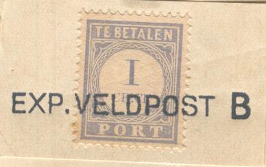 . EXPEDITIE VELDPOST C KBVP 0003 Opgeleverd door De Munt op 25 juni 1919.