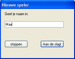 Klik daarna op [Aan de slag!]. Bij een volgende keer kun je je naam selecteren. Ben je de enige gebruiker dan staat je naam er al en is een klik op [Aan de slag!] voldoende.