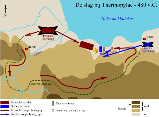 Na de nederlaag van Darius I in de slag bij Marathon, had zijn zoon en opvolger Xerxes een aantal jaren gebruikt om zijn leger weer op sterkte te brengen, zodat hij de oorlog met de Grieken kon