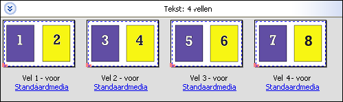 Fiery Impose 40 Combineren uniek De optie Uniek geeft de pagina's een schikking die vaak beter is voor het afdrukken van een enkel exemplaar van een taak.