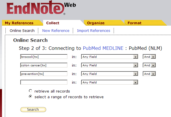 MedBib-handleiding EndNote Web 11 / 21 4. Kies 'Filter:' 1. Eerste keer: - klik [Customize this list] - kies [PubMed (NLM)] - klik [Copy to Favorites] 2.
