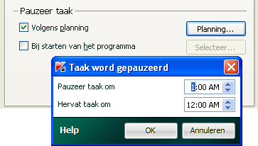 H A N D L E I D I N G HET ONDERDEEL ONDERBREKEN: EEN PLANNING OPSTELLEN Wanneer bepaalde programma's die een aanzienlijk deel van uw computerbronnen in beslag nemen, uitgevoerd worden, kunt u de