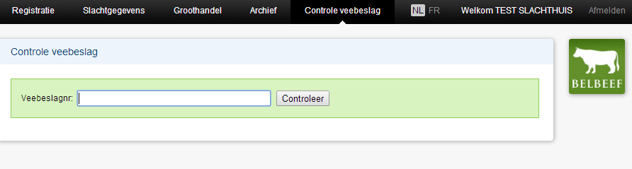 6. Controle veebeslag Via de webtoepassing wordt u eveneens de mogelijkheid geboden om de status van een veebeslag te raadplegen alvorens dieren worden aangekocht.