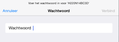 Druk in de linker lijst op Wi-Fi. Een lijst met draadloze Wi-Fi verbindingen in uw omgeving (uw straat) wordt getoond. Druk op de naam van de netwerkverbinding.