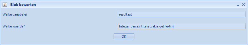 Stap 5: Testen Figuur 36 Op dit moment is het veel te ingewikkeld om de tekst uit een invoervakje te halen en dit om te zetten naar een getal.