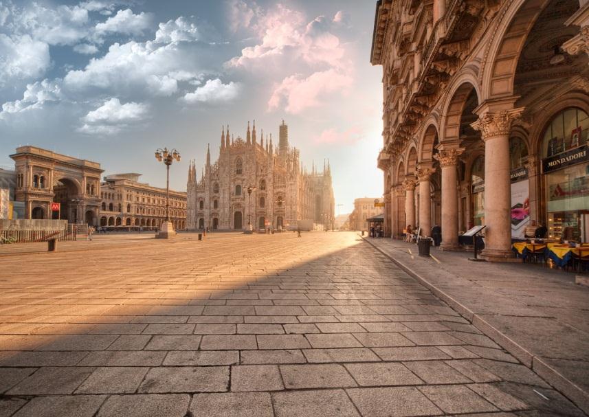 Milaan Arco della Pace Basilica di Sant'Ambrogio Ca'Granda Castello Sforzesco Centraal Station Cimitero Monumentale Corso Venezia Duomo Galleria Vittorio Emanuele II Giardini Pubblici Modewijk