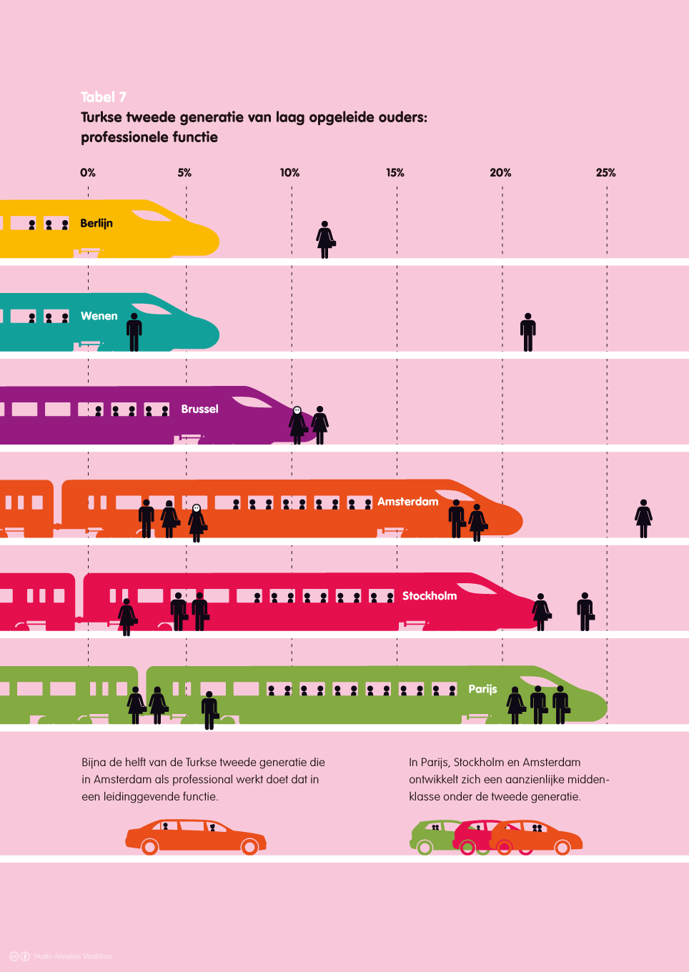 Infographic 4: TIES Survey 2008 Opnieuw zien we grote verschillen tussen de steden.