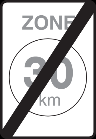 F 4a begin van een zone met een snelheidsbeperking van 30 km per uur F 4b