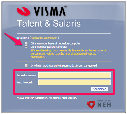 Open Internet Explorer; T&S werkt op dit moment enkel met de internet browser Internet Explorer. Vanaf november 2014 werkt Talent & Salaris ook in combinatie met Google Chrome. 2. type tens.