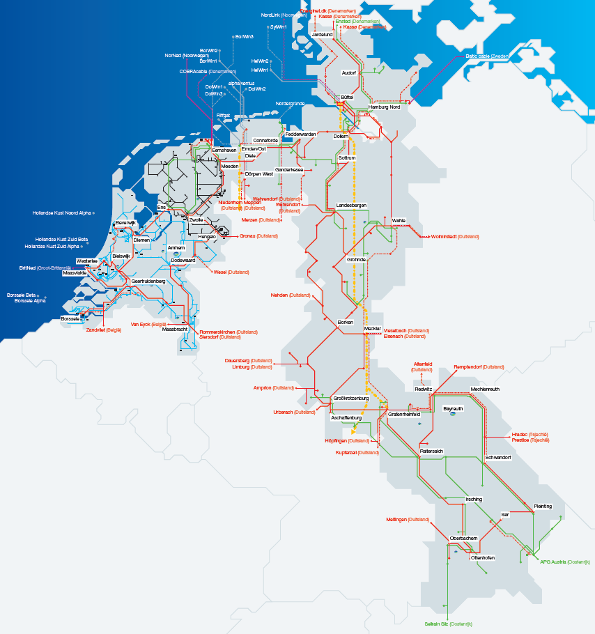 TenneT in twintig seconden Enige grensoverschrijdende energietransporteur in Europa In Nederland en Duitsland 21.