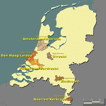 8 Bijlage 1 Overzicht agglomeratiegemeenten eerste tranche In de Regeling omgevingslawaai heeft de minister van VROM de verstedelijkte gebieden aangewezen met meer dan 250.000 inwoners aangewezen.